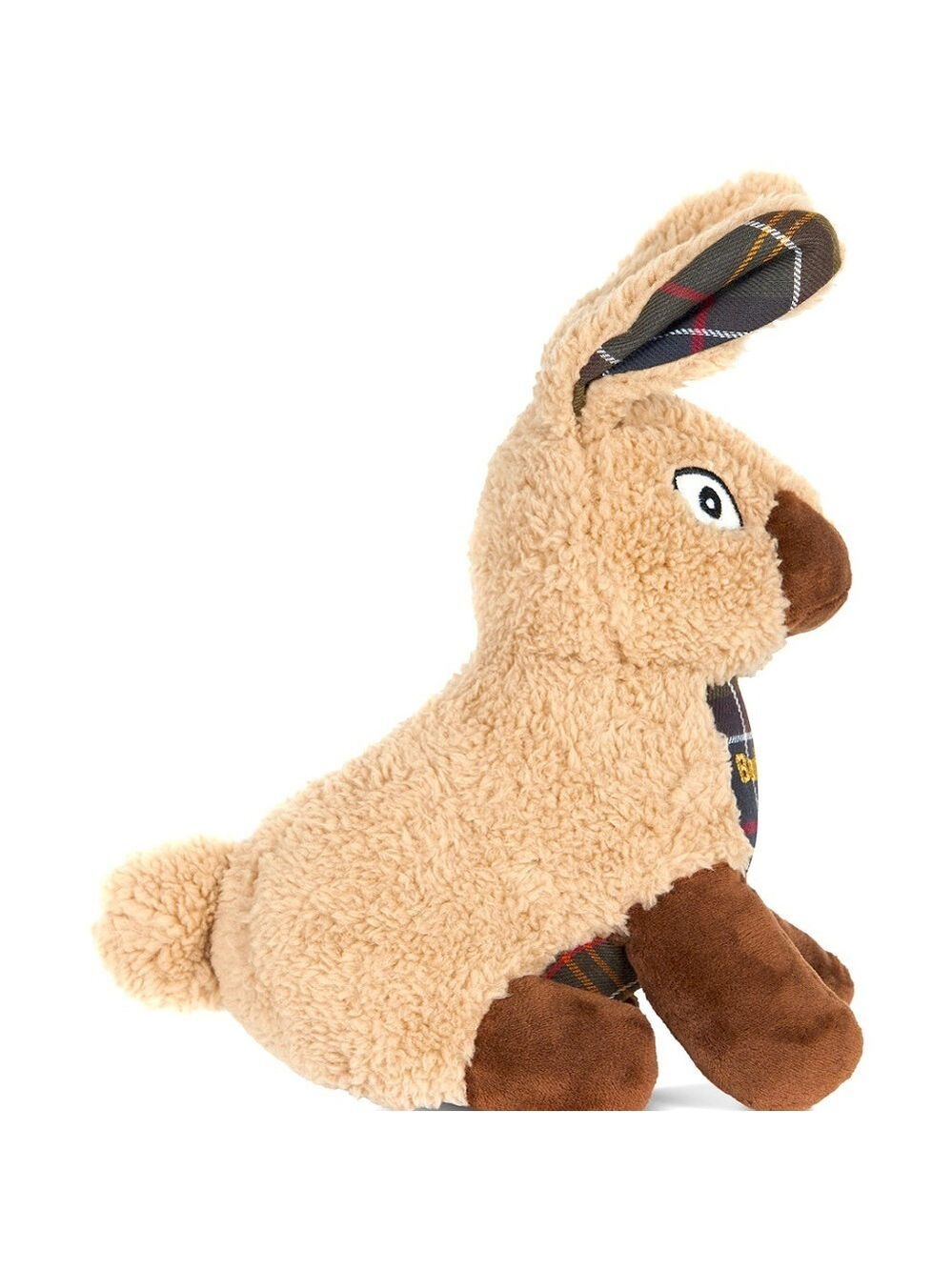 Barbour Dog Toy Rabbit Plaid Stuffed Logo Squeaker Dog Toy 🐾Best Friend - Picture 8 of 10